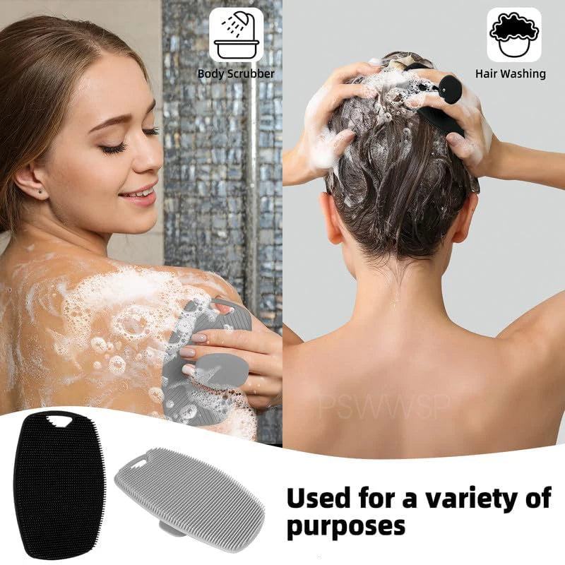 Silikon-Duschbürste Dermabloom SoftGrip | Sanfte Peeling- & Massagebürste | Für Gesicht & Körper | Unisex