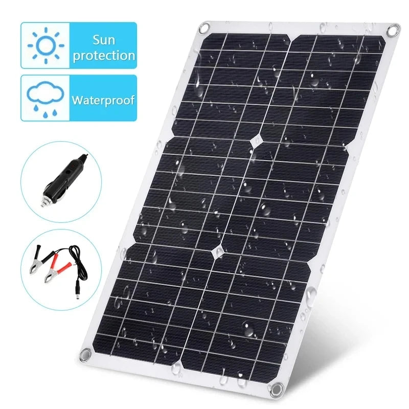SolaVibe Solarpanel 1200W | Flexibles 12V Ladepanel | 2x USB & 100A Laderegler | Outdoor Camping
