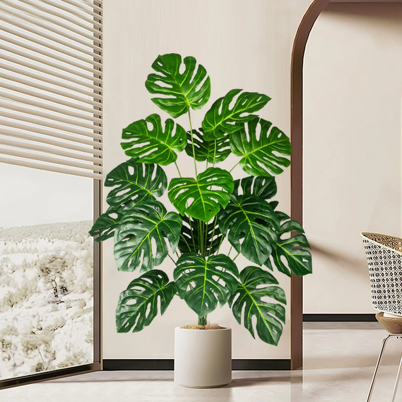VerdeLuxe Monstera Künstliche Monstera-Pflanze | 70–100 cm | Tropische Deko für Zuhause, Büro & Garten