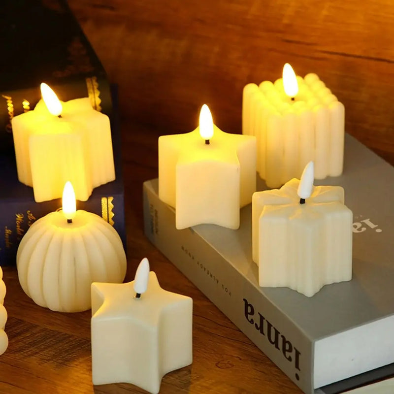 LED Kerze LumiEase | Warmweißes Licht | Flammenlos & Sicher | Kunststoff Deko-Kerze für Zuhause & Events