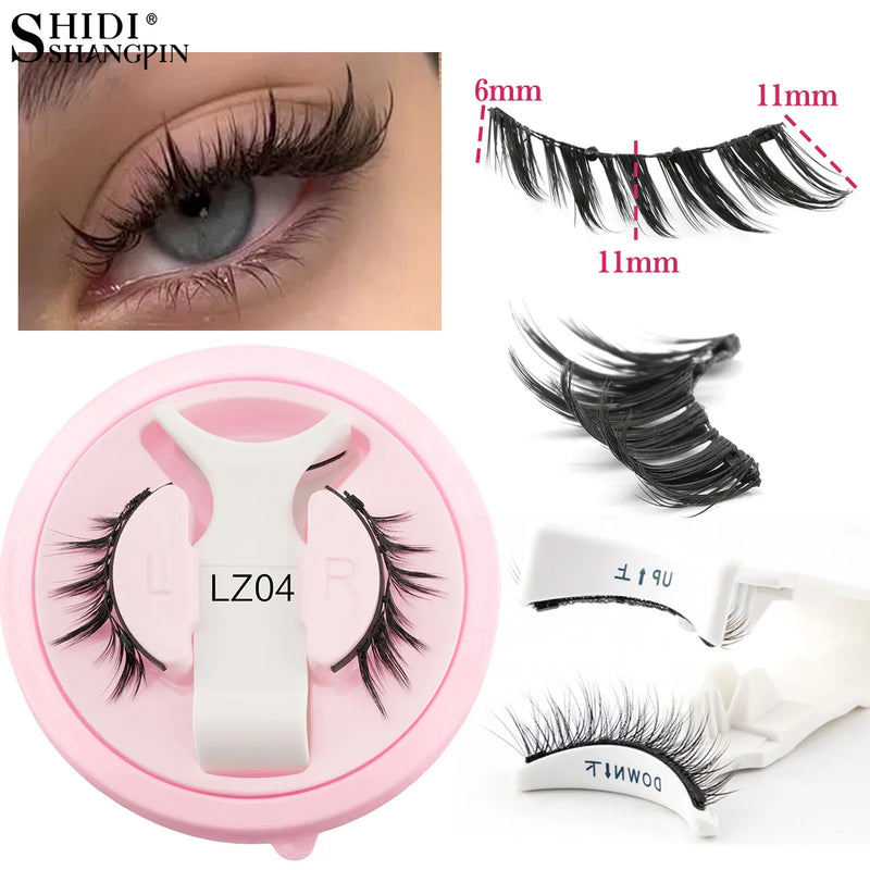 Magnetische Wimpern MagneLure Set | 1 Paar Wiederverwendbare Fake Lashes + Magnetische Pinzette | Handgemacht & Natürlich