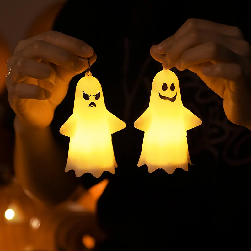 FrightLight Halloween Hängelampe | LED Geist & Kürbis Laterne | Schaurig-Schöne Deko