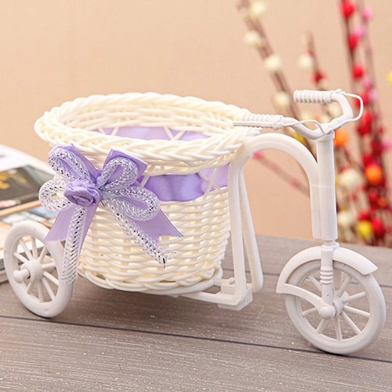 Blumenkorb Dreirad | Deko-Fahrrad 13×20 cm | Für Hochzeit, Party & Zuhause