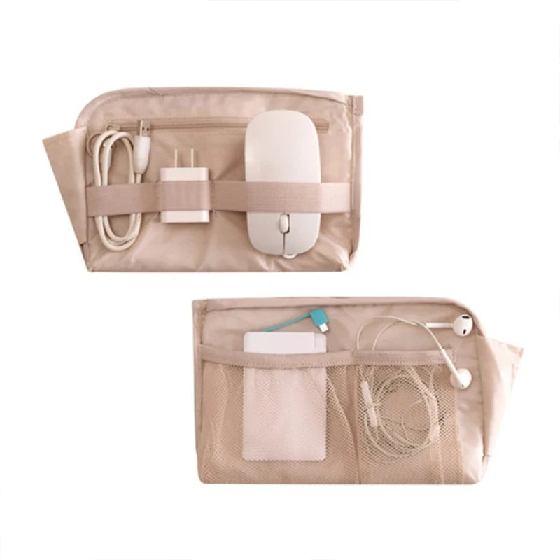 TechTasche Kabeltasche Wasserdicht | Elektronik-Organizer für Reisen | Kompakt & Robust | Nylon 23x15cm