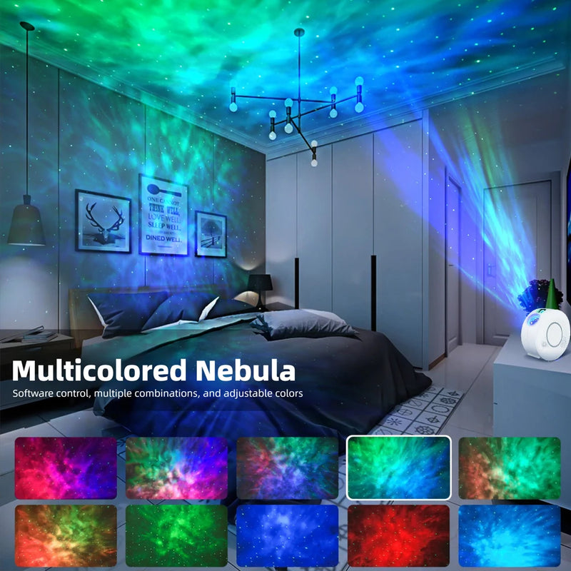 STELLARA Smart LED-Sternenprojektor | App- & Sprachsteuerung | 16 Mio. Farben | Mit Lautsprecher