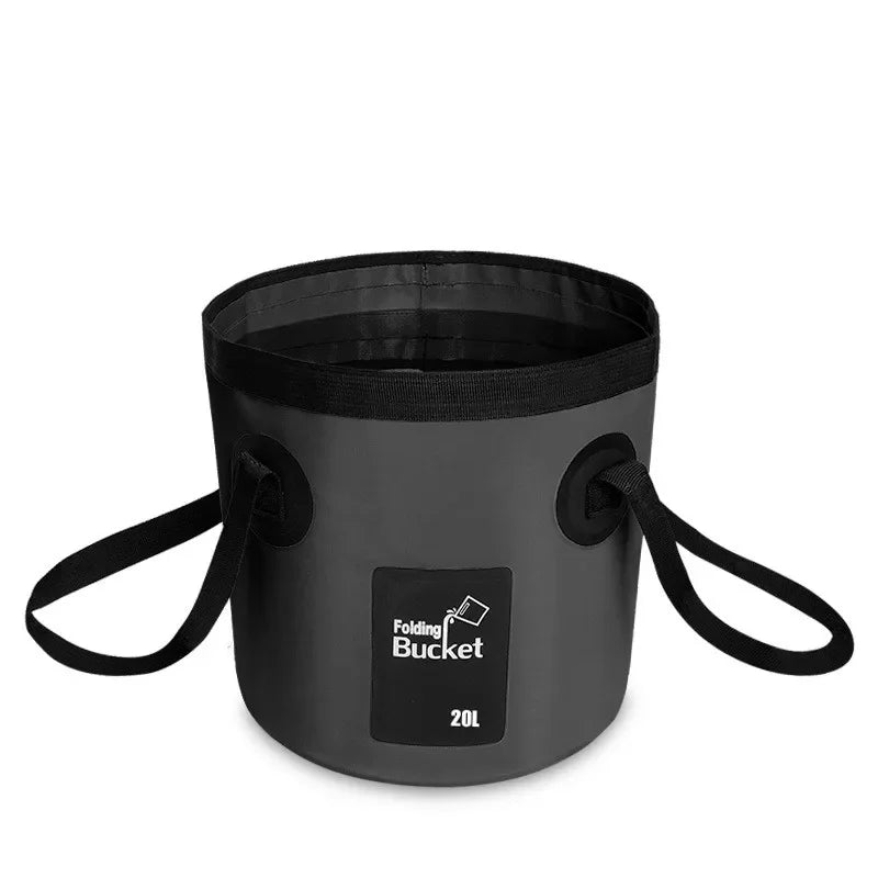 AquaFold Waschbeutel 12L/20L | Faltbar & Wasserdicht | Outdoor & Auto | Verschiedene Farben