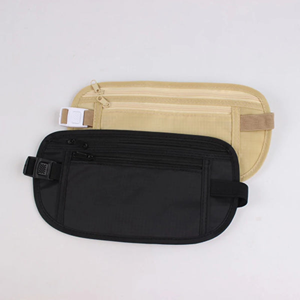 Reise-Gürteltasche SafePouch | Unsichtbare Bauchtasche für Reisepass & Geld | Flach & Sicher | 26×13 cm | Für Reisen & Sport
