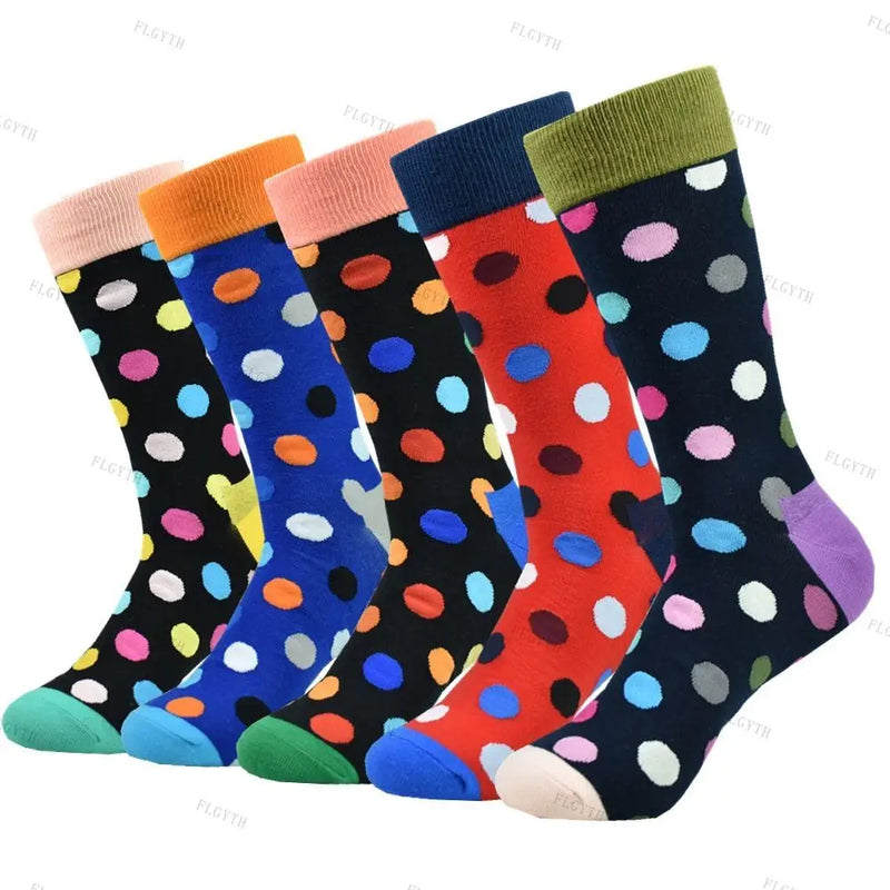 Coloria Herren Socken 5er-Pack | Bunte Freizeit- & Businesssocken | Gekämmte Baumwolle | Größe 40–46
