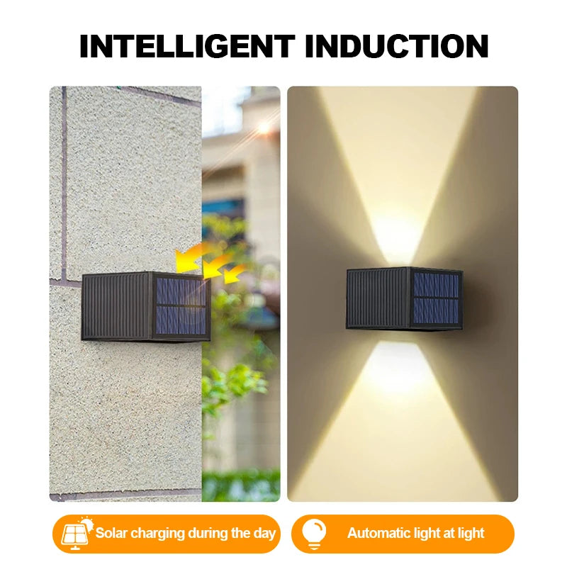Solar Wandleuchte SolaraBeam Flex | Warmweiß | IP65 Wasserdicht | Verstellbarer Lichtwinkel