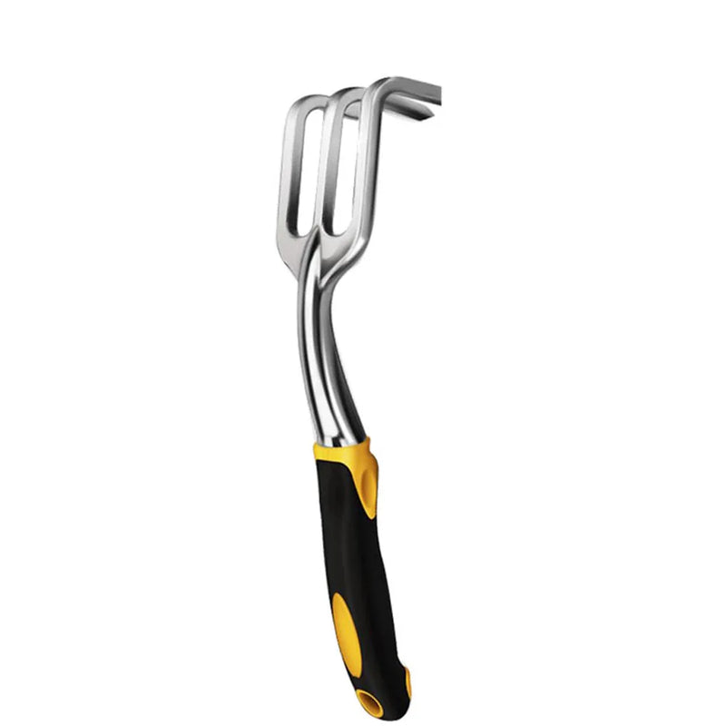 TerraForte Tools Gartenwerkzeug Set 5-tlg. | Ergonomisch & Rostfrei | Mit Handschuhen & Tiefenskala | Edelstahl