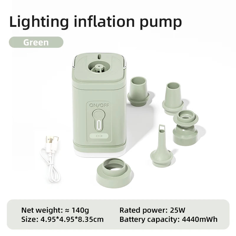 Outdoor Luftpumpe AeroBlow Mini | Elektrisch & USB-Aufladbar | Tragbar & Kabellos | Für Luftmatratzen & Vakuumbeutel