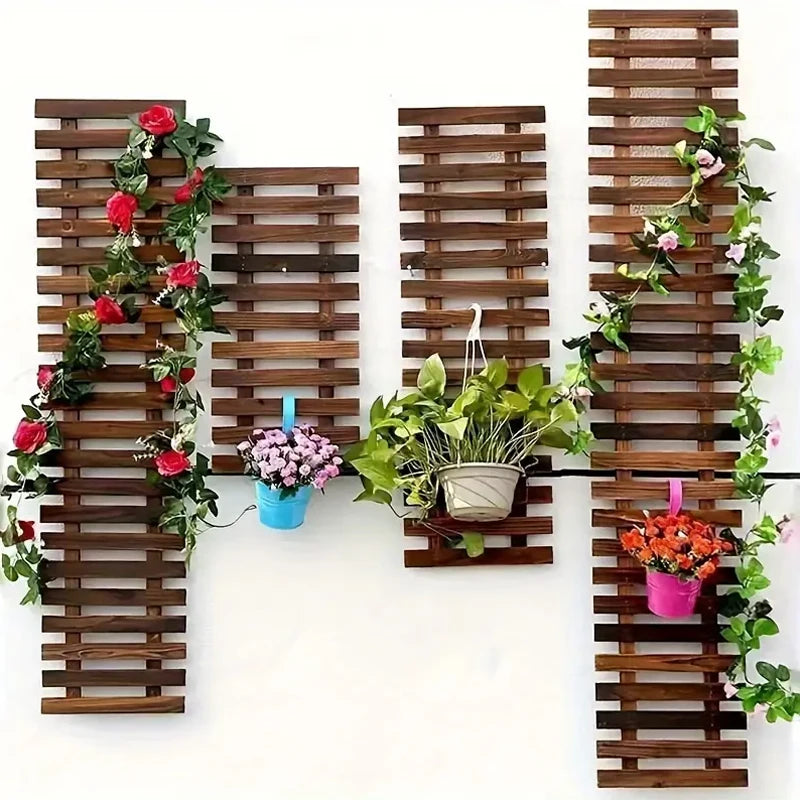 Boho Blumenrahmen | Massivholz | 30×30 cm | Handgefertigte Wanddeko