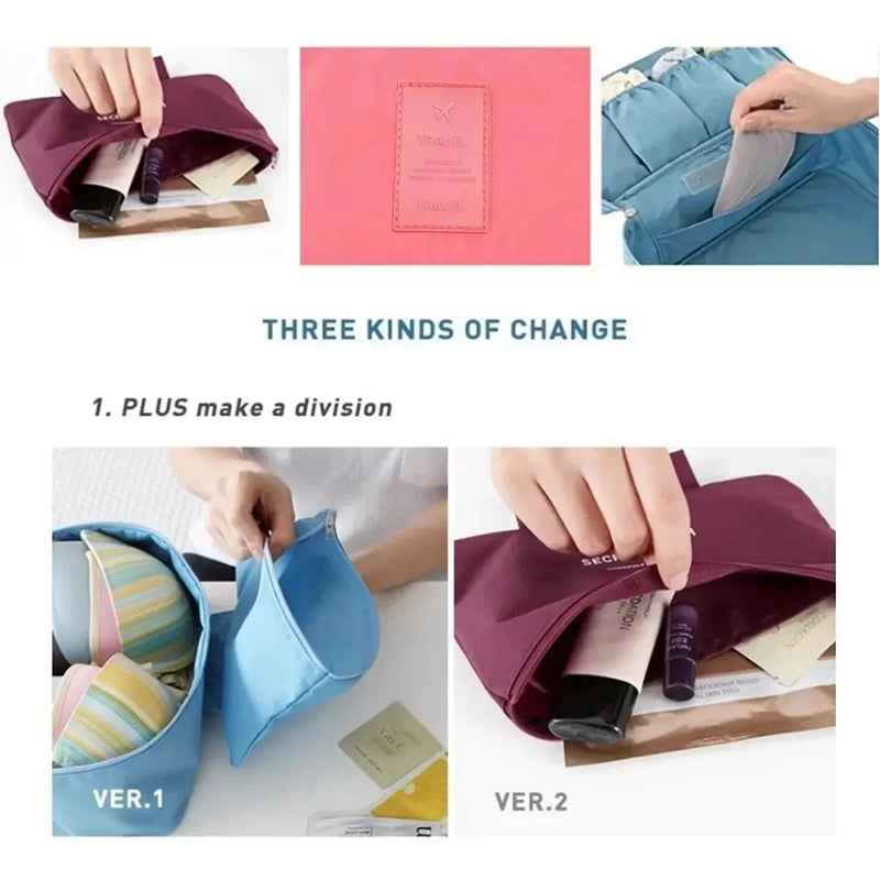 PackLina Reiseorganizer | BH- & Unterwäsche-Tasche | Multifunktional & Tragbar | Für Kosmetik & Accessoires