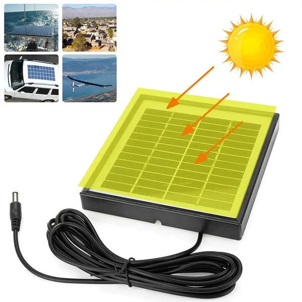 Solar Ladepanel SunCore 5W 12V | Polykristallin | Wasserdicht & Tragbar | Für Auto, Wohnmobil, Boot & DIY-Anwendungen
