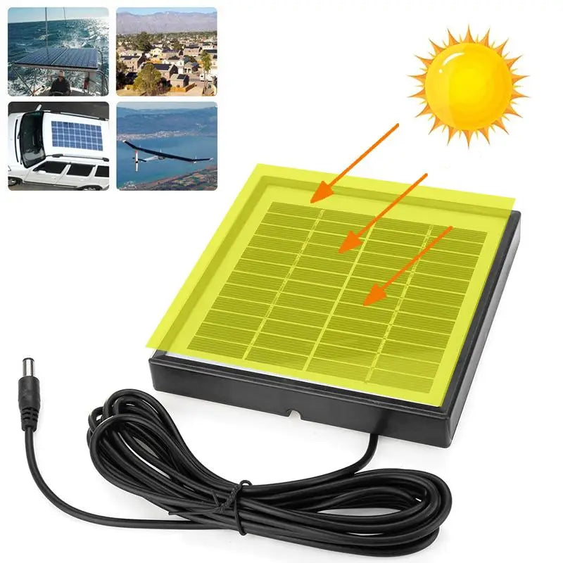 Solar Ladepanel SunCore 5W 12V | Polykristallin | Wasserdicht & Tragbar | Für Auto, Wohnmobil, Boot & DIY-Anwendungen