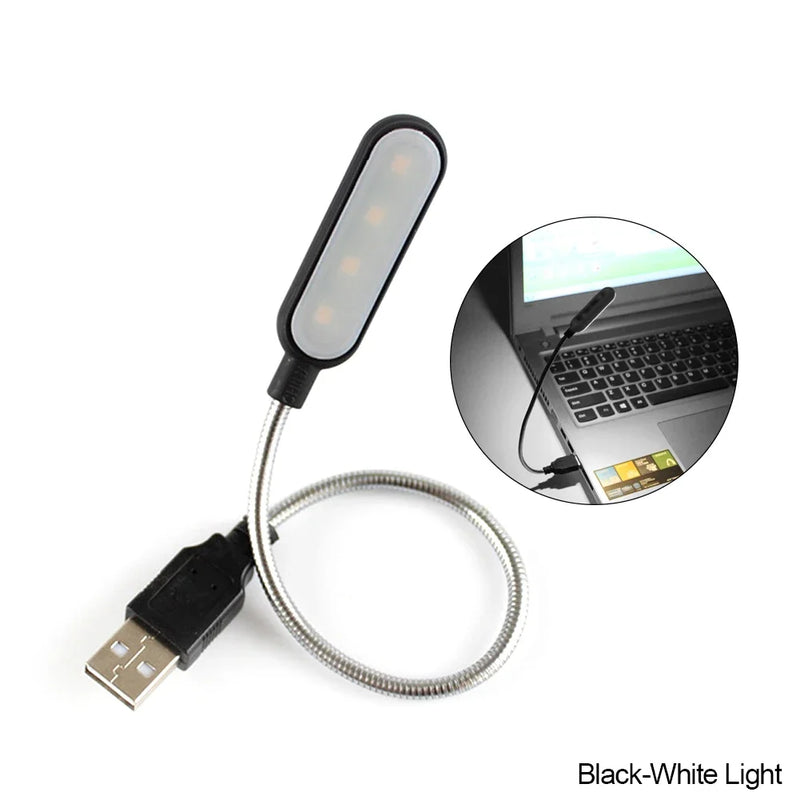 FlexiBeam USB LED Leselampe | Flexibler Schwanenhals | Wiederaufladbar & Energiesparend | Warm- & Kaltweiß | Für Laptop, PC & Powerbank