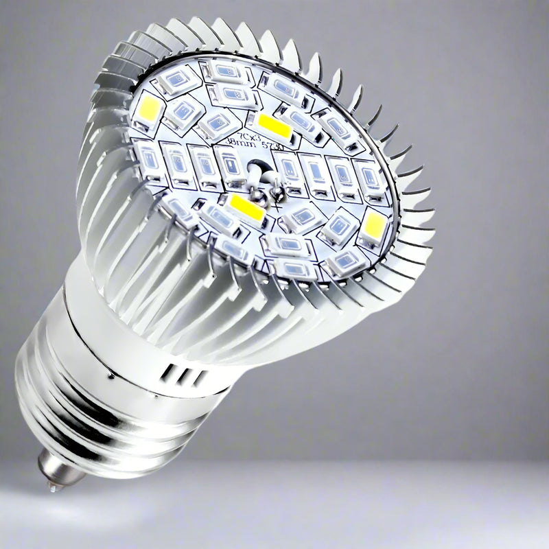 Pflanzenlampe PhytoLux | LED Vollspektrum E27/E14 | Für Wachstum & Blüte | Aluminiumgehäuse