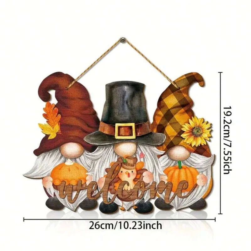 Holzschild SunnyFall | Sonnenblumen Herbst-Deko | 2D Hängeschild | Für Innen & Außen