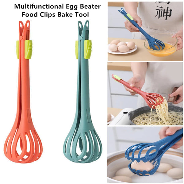Multifunktions-Küchenhelfer Mixello | Schneebesen, Zange & Rührwerkzeug in einem | 28×7 cm | Ergonomisch & BPA-frei