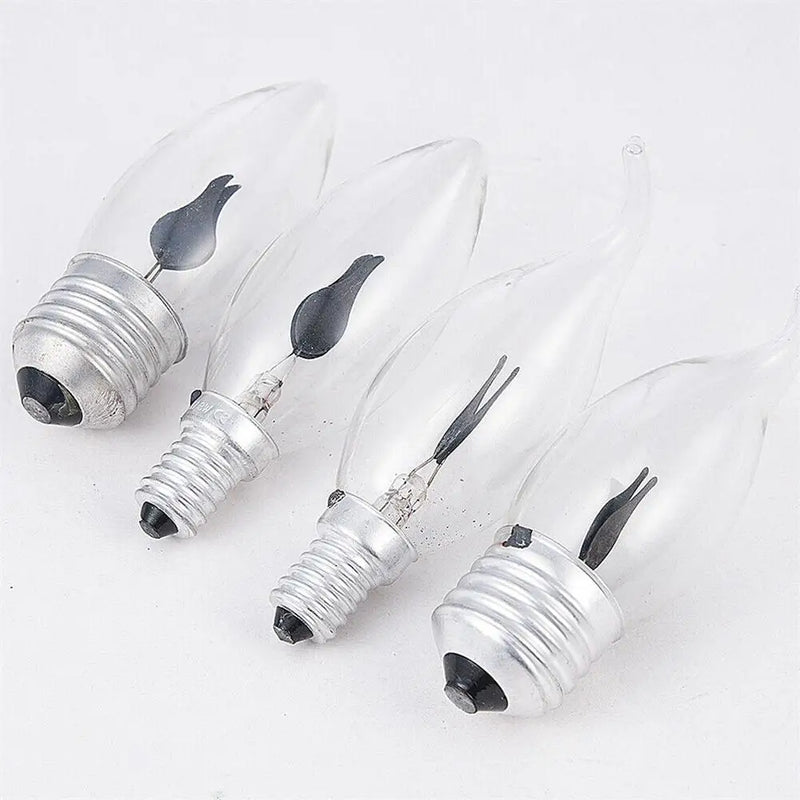 FlammaLux | LED Flammenkerze | Vintage Flackereffekt | E14 / E27 | Warmweiß