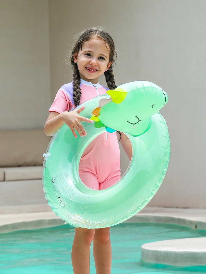1+1 GRATIS | DinoFloat – Der aufblasbare Dino-Schwimmring für Kinder