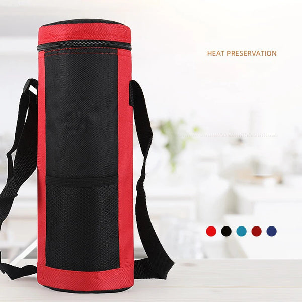 Cooltiva Isolierte Flaschentasche 10×10×29 cm | Tragbare Kühltasche aus Oxford-Gewebe | Für Reisen, Sport & Outdoor