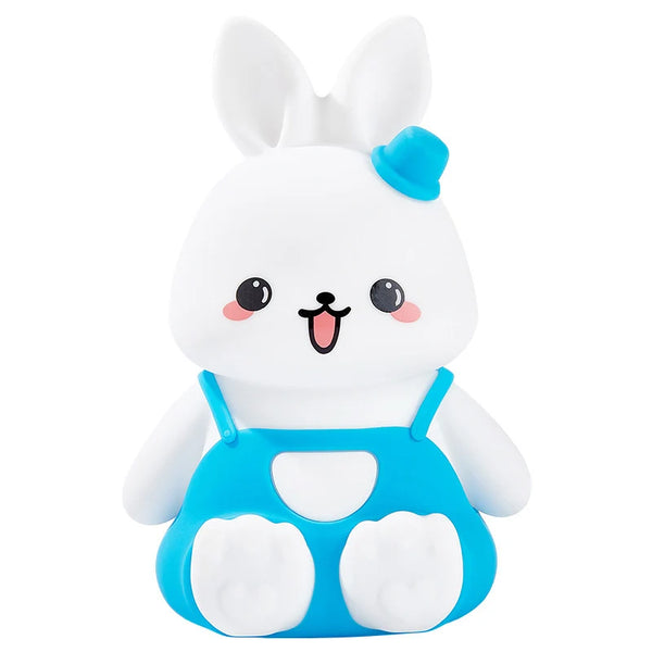 LumiHasi Kinder Nachtlicht Hase | 5-Farbwechsel LED | Silikon & Tragbar | Für Babyzimmer & Camping
