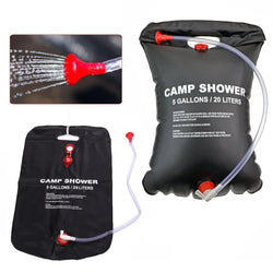 ThermoCamp 20 Duschsack 20L | Faltbar & Outdoor-geeignet | Bis zu 48 °C Wassertemperatur | Für Camping & Reisen