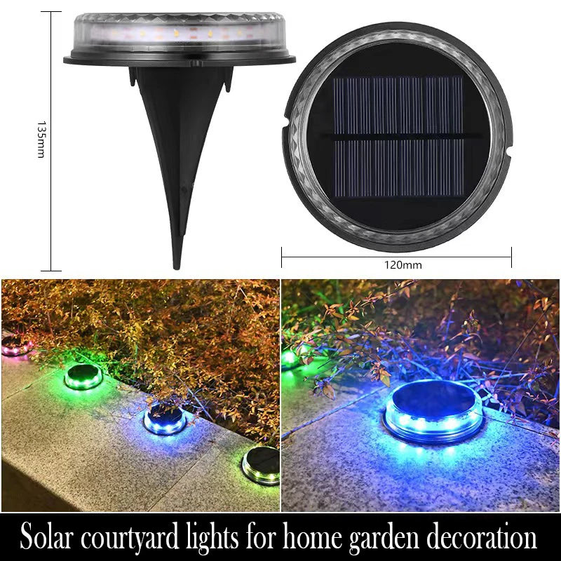 Soliora GroundGlow Solar Bodenleuchten 4er-Set | LED Gartenstrahler | IP65 Wasserdicht | Für Wege, Rasen & Terrasse