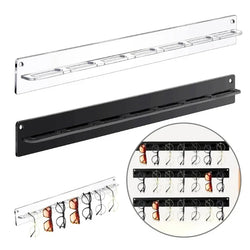 Glasario Wandhalterung für Sonnenbrillen | Aus klarem Acryl | Platzsparender Brillenständer für Zuhause & Geschäft