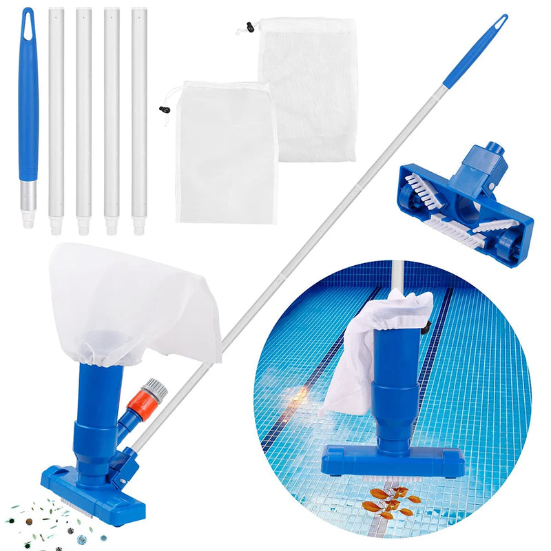 AquaRein Pool- & Teichsauger Set | Unterwasser Staubsauger | Inkl. EU-Stecker | Für Pools & Aquarien