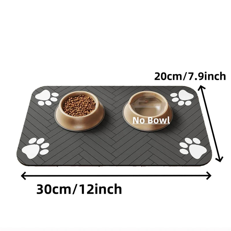 PawGuard | Saugstarke Futtermatte | Wasserdicht & Rutschfest | Platzset für Hunde- & Katzennäpfe | 20×30 / 30×50 / 40×60 cm