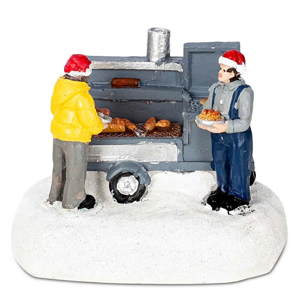 LumiVillage Weihnachtsdorf Figuren mit LED-Beleuchtung | Handbemalte Miniaturhäuser & Accessoires | Sammler-Dekoration für Tisch, Fensterbank & Kamin