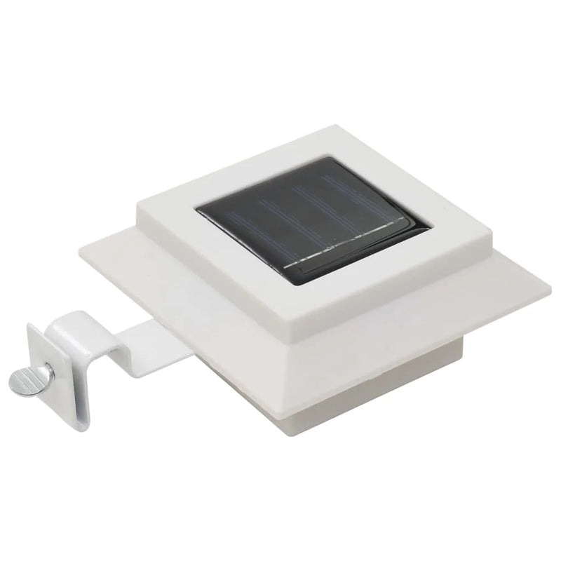 Heliova FenceBright Solar LED Zaunleuchten 6er-Set | Kaltweiß | Mit Halterung & Schrauben | Solarbetrieben & Wetterfest