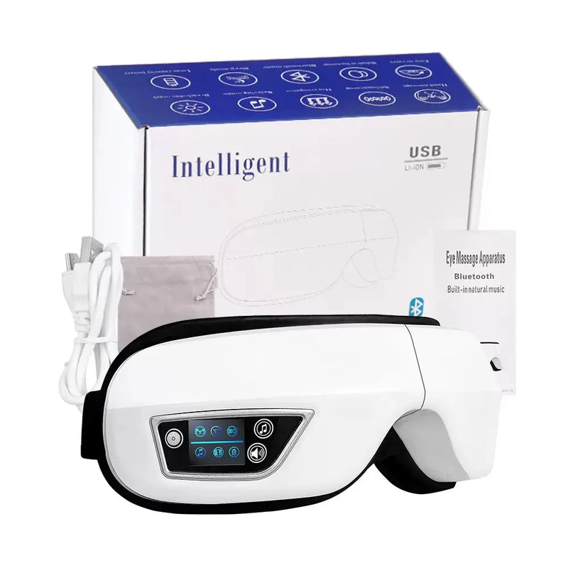 Elektrisches Augenmassagegerät Visella Sense | Mit Luftdruck, Bluetooth-Musik & 4 Modi | Für Entspannung & besseren Schlaf | 1200 mAh Akku