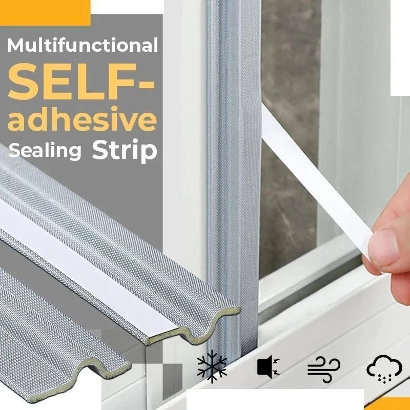 Dichtungsband SilentFlex | 6 m / 10 m / 20 m / 30 m / 40 m Selbstklebend | Schall- & Wärmedämmend | Für Fenster & Schiebetüren | Wind- & Insektenschutz