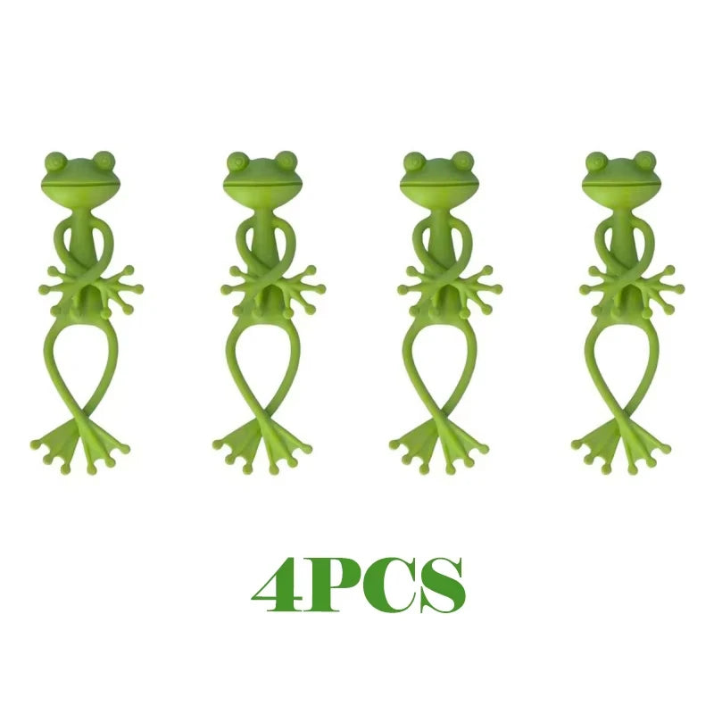 FrogClip Garden | Pflanzenhalter in Froschform | 13,5 × 6 cm | Für Garten & Topfpflanzen | 1–5 Stück