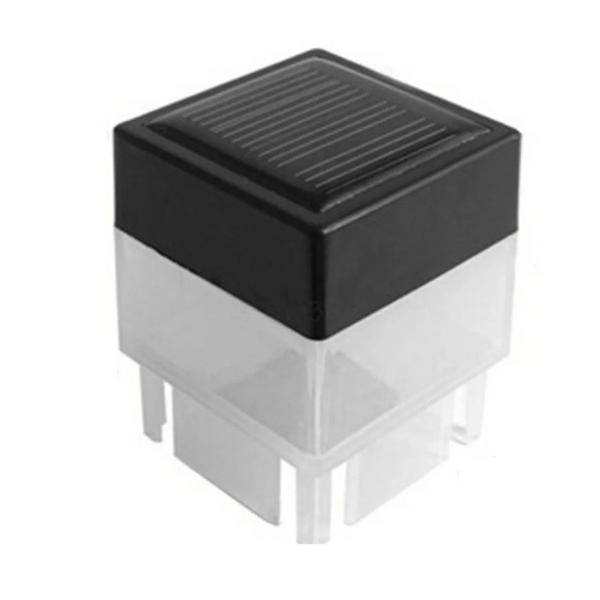 Lumisora YardGlow Solar LED Säulenleuchte | Warmweißes Licht für Garten & Zaun | Wetterfest IP55 | 12 cm Hoch