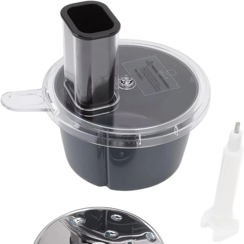 MixProTec Multifunktionales Zubehörset für Thermomix TM5/TM6 | Schneidscheibe, Behälter & Deckel | Spülmaschinengeeignet & Lebensmittelecht