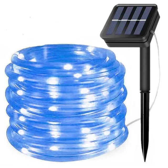 Solar Lichterkette Solviera | 300 LEDs | IP65 Wasserdicht | 8 Modi | Garten-, Weihnachts- & Partybeleuchtung | Warmweiß / Weiß / Bunt