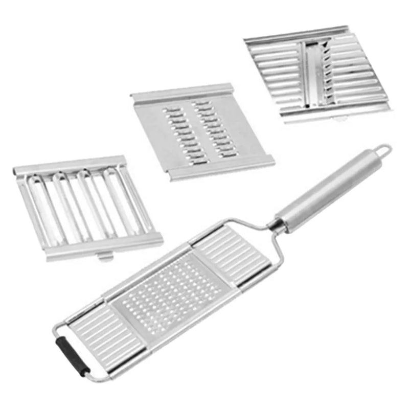 Schnittmeister ProSlice 4-in-1 Gemüseschneider mit 4 Edelstahlklingen | Multifunktional für Gemüse & Obst