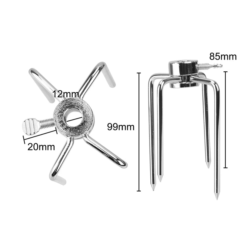 BBQ Fleischgabeln GrillMeister Pro | 2er Set | Edelstahl | Für Drehspieß & Holzkohlegrill