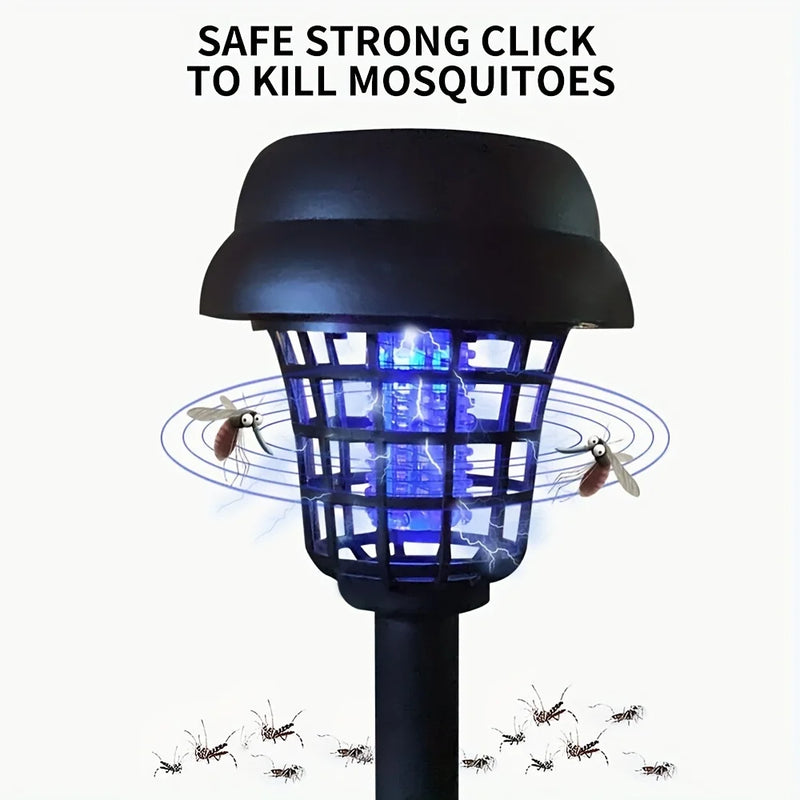 Solivora Solar Insektenvernichter | 2-in-1 Gartenlampe & Mückenfalle | IP65 Wasserdicht | Ohne Stromanschluss