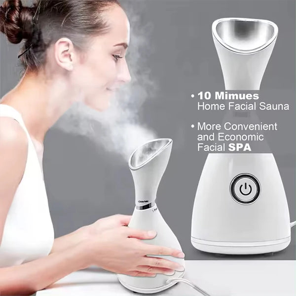 Mobiler Gesichtsdampfer GlowMist Mini | Nano-Ionen-Technologie | Hautstraffung & Feuchtigkeitsboost | Handlich & Wiederaufladbar