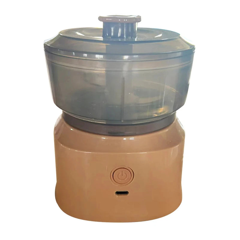 KüchenBlitz | Mini Kabelloser Elektrischer Knoblauchzerkleinerer | 350 ml | USB-Ladefunktion | Für Fleisch, Gemüse & Pürees