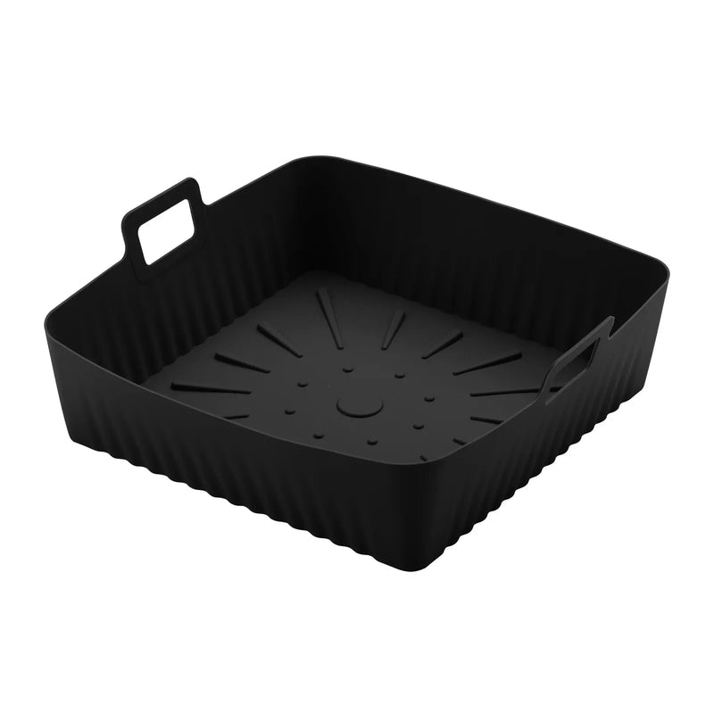 AirChef Liner | Silikon Airfryer Einsatz mit Griffen | Wiederverwendbar & Antihaft | Hitzebeständig bis 230 °C