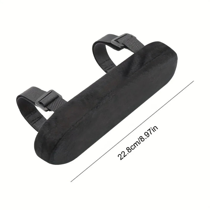 Memory Foam Armlehnenpolster | Ergonomische Ellbogenstütze & Druckentlastung | Abnehmbarer Samtbezug | Ergoflair