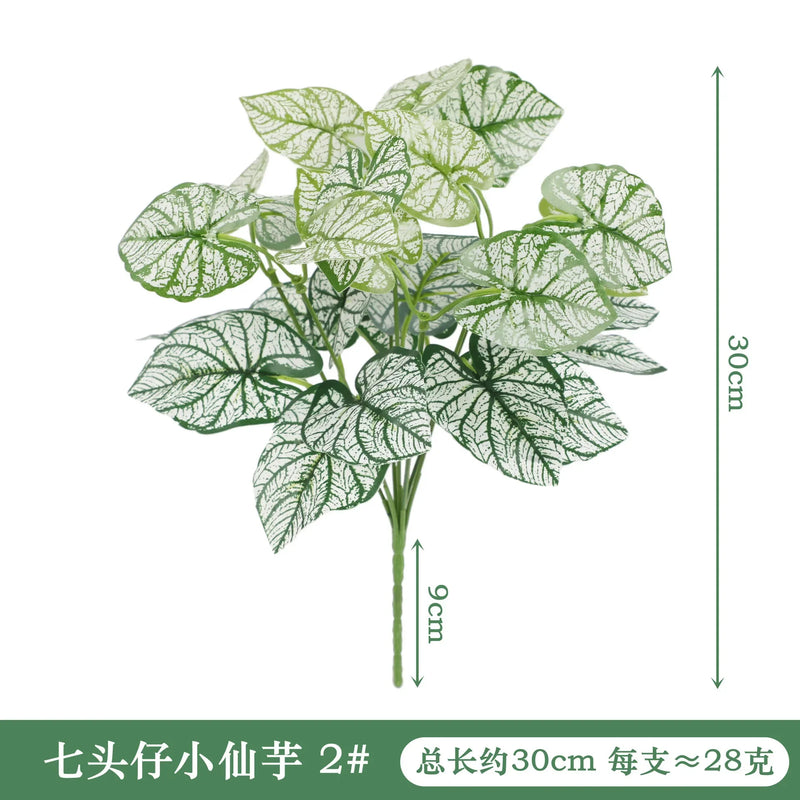 VERDIVA Kunstpflanze Dieffenbachia | Tropisches Deko-Blatt aus Seide | Pflegeleichte Deko für Tisch, Regal & Wohnzimmer