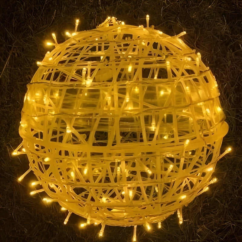 Lumora LED Kugellichterkette | Batteriebetrieben & Wetterfest IP65 | Für Innen & Außen | Ø 6 cm | Kunststoff