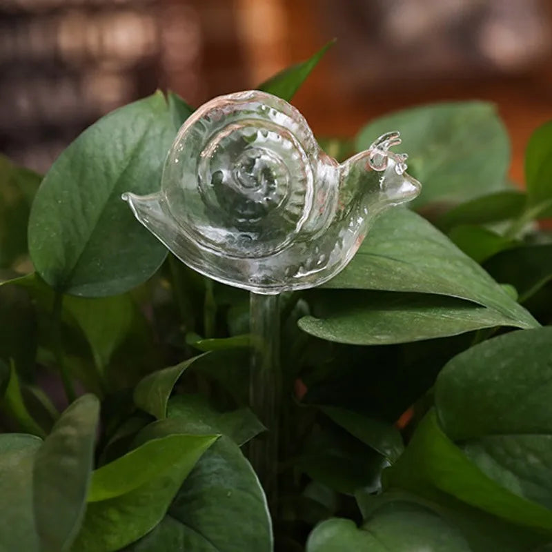 Automatisches Bewässerungssystem AquaZoo GlassDrop | Tier-Design | Selbstbewässerung aus Glas | Für Blumentöpfe & Zimmerpflanzen